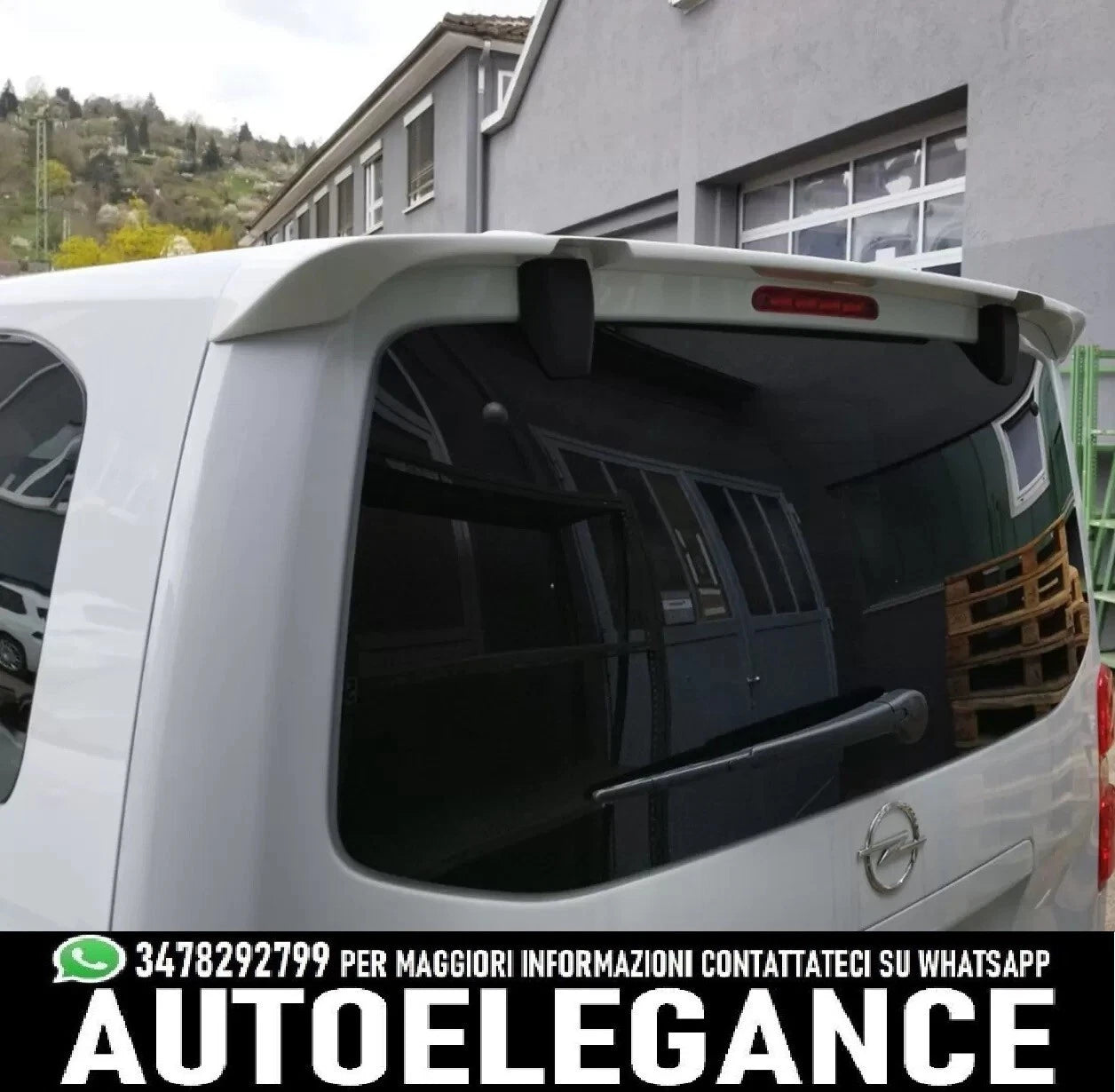 Spoiler sul tetto del bagagliaio posteriore (con finestrino apribile) Opel Zafira Life