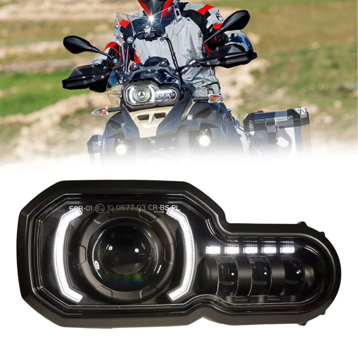🔥Faro Anteriore Per BMW 2008-2016 F650GS 2011-2018 F700GS LED Headlight DRL🔥