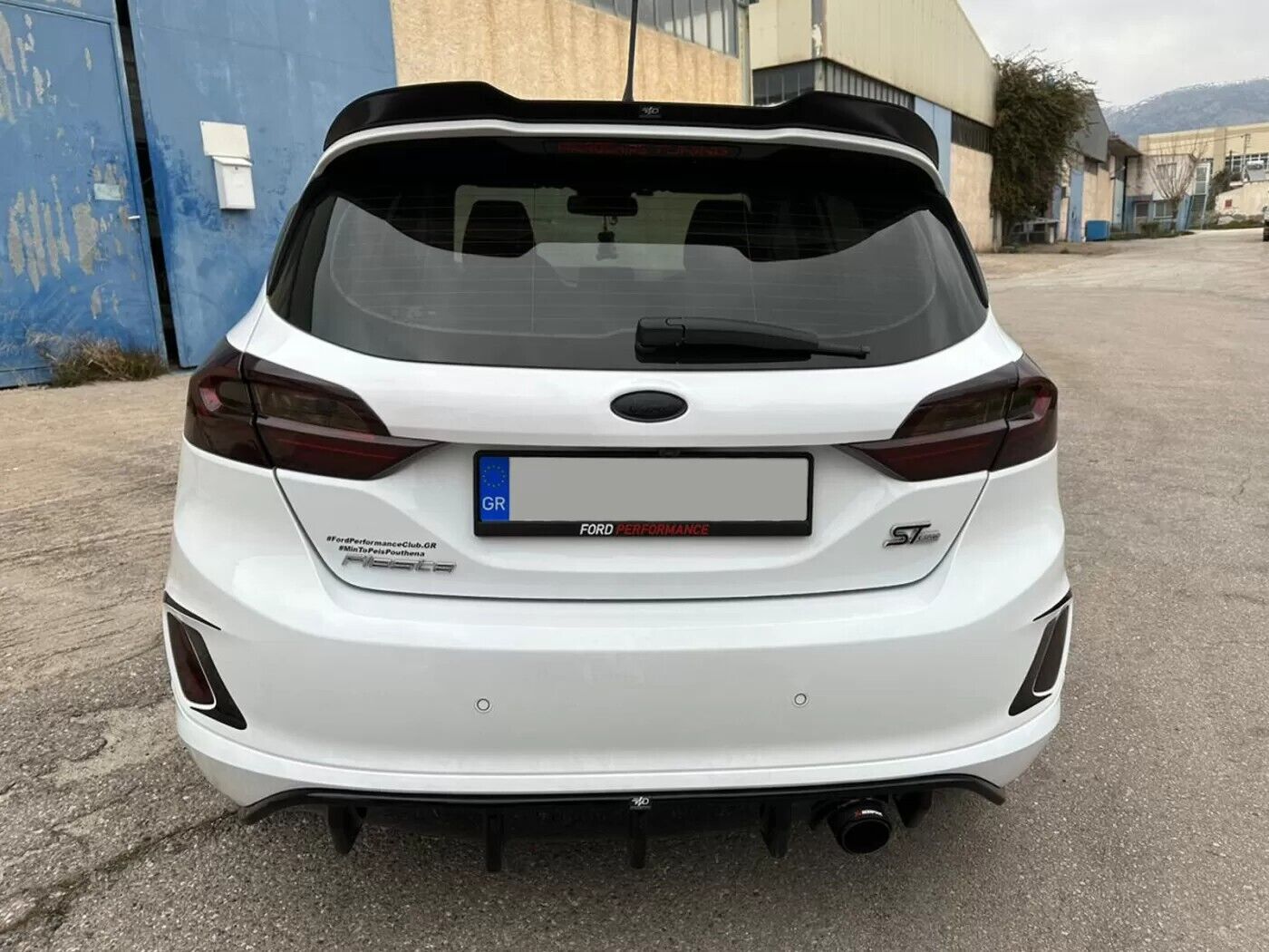 Diffusore posteriore adatto per Ford Fiesta Mk8 ST-Line (2017-)