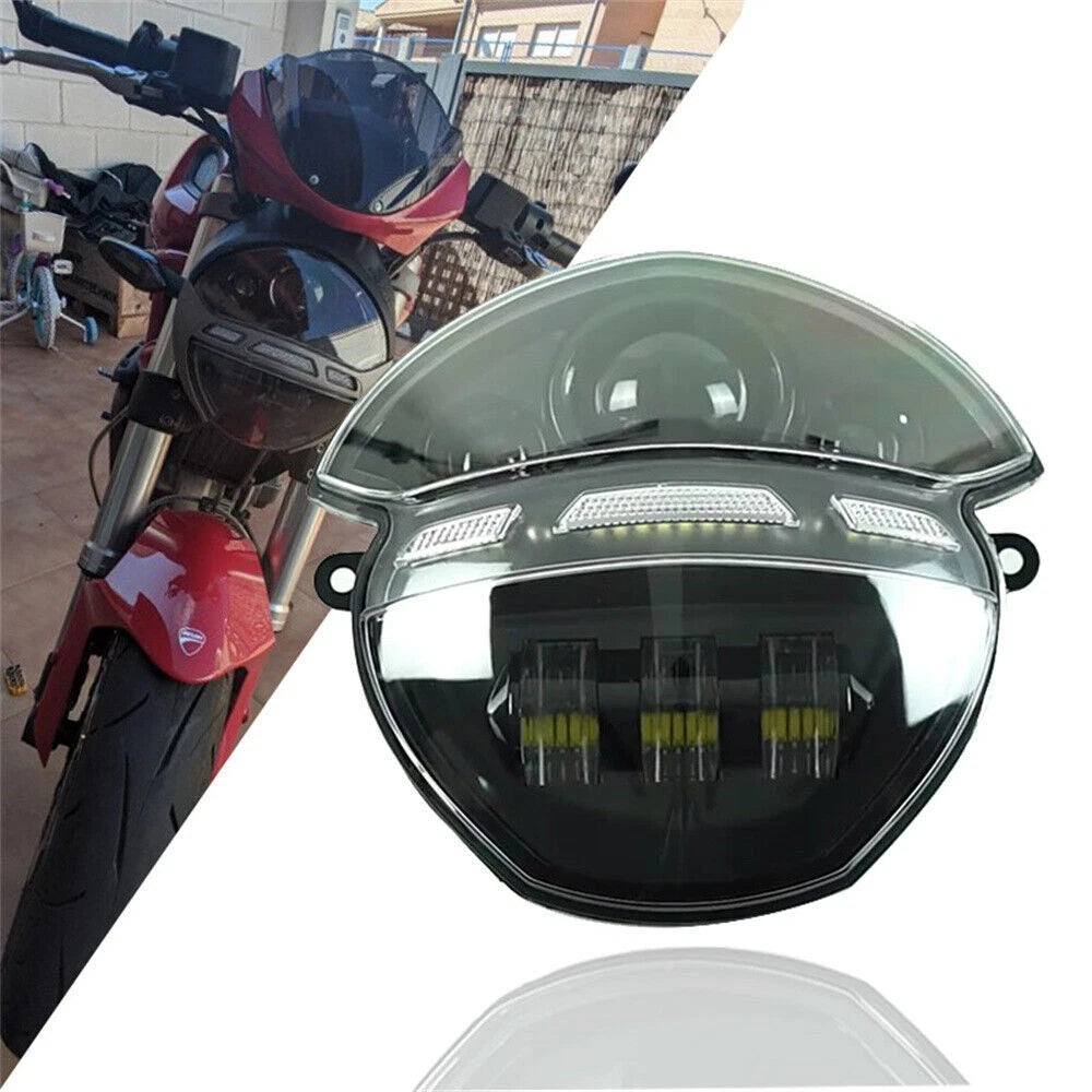 🔥Faro LED 100W Nero – Ducati Monster 695 / 696 / 795 / 796🔥
