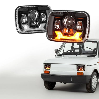 🔥Fanali Frontali LED + Frecce – Fiat 126 / 126 BIS (1972–1992)🔥