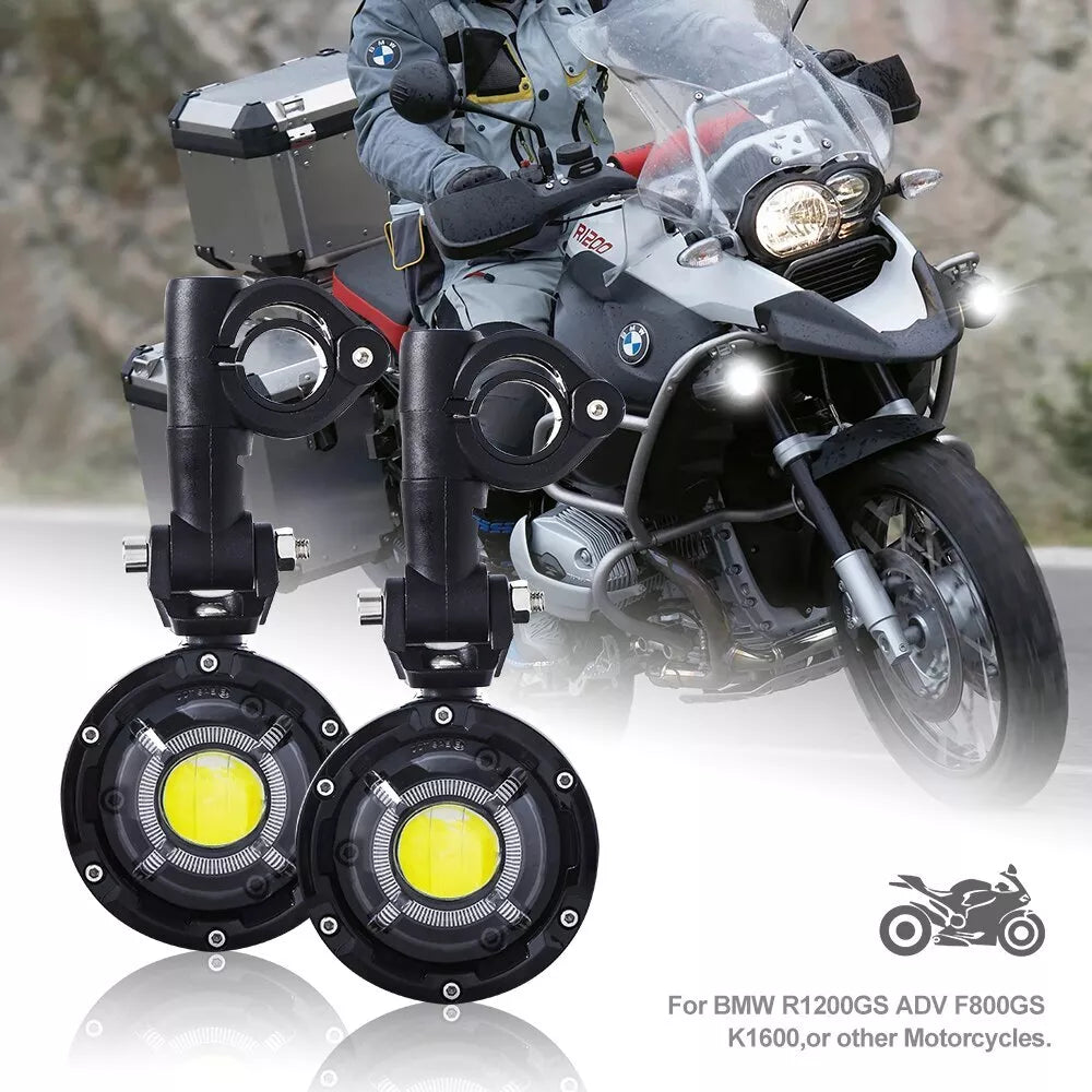 🔥Coppia Luci Ausiliarie LED – BMW GS1200 LC / ADV, F800, F700🔥