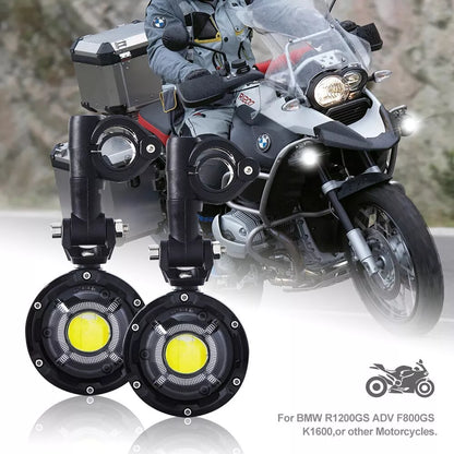 🔥Coppia Luci Ausiliarie LED – BMW GS1200 LC / ADV, F800, F700🔥