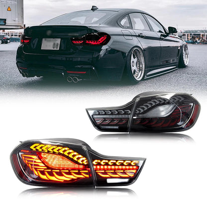 🔥Coppia Fanali Posteriori LED Fumé – BMW Serie 4 & M4 (2014–2020)🔥