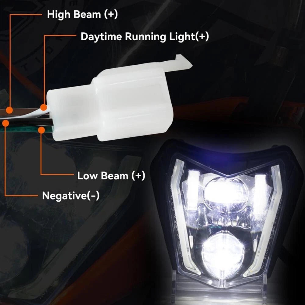 🔥Faro LED E24 Plug&Play – KTM EXC / XC-W 250–350 (2017–2021)🔥