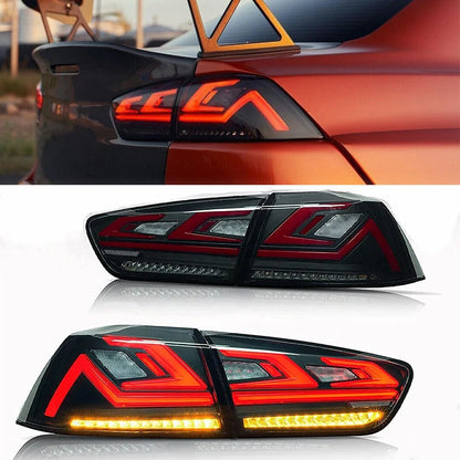 🔥Coppia Fanali Posteriori LED – Mitsubishi Lancer EVO X (2008–2021)🔥