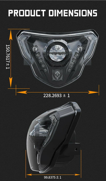 🔥Faro LED E24 DRL + Angel Eye – BMW G310GS / G310R🔥
