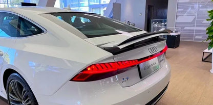 🤍KIT Spoiler Nero Lucido Adatto Per Audi A7 S7 RS7 2018+🤍
