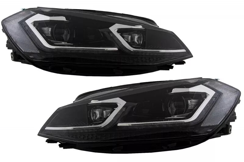 😍Griglia per VW Golf 7.5 Facelift 2017+ GTI Look RHD Fari LED Luci Dinamiche😍