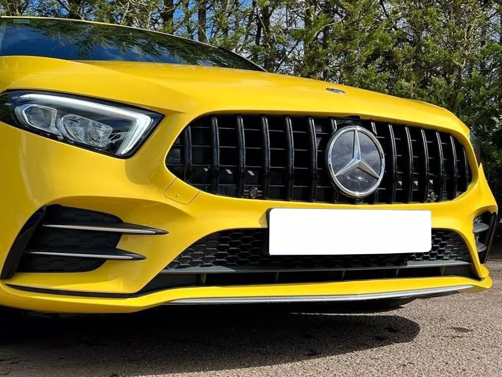 🤩MERCEDES CLASSE A W177 V177 CALANDRE/GRILLE NOIR PANAMERICANA STYLE 2018-22🤩