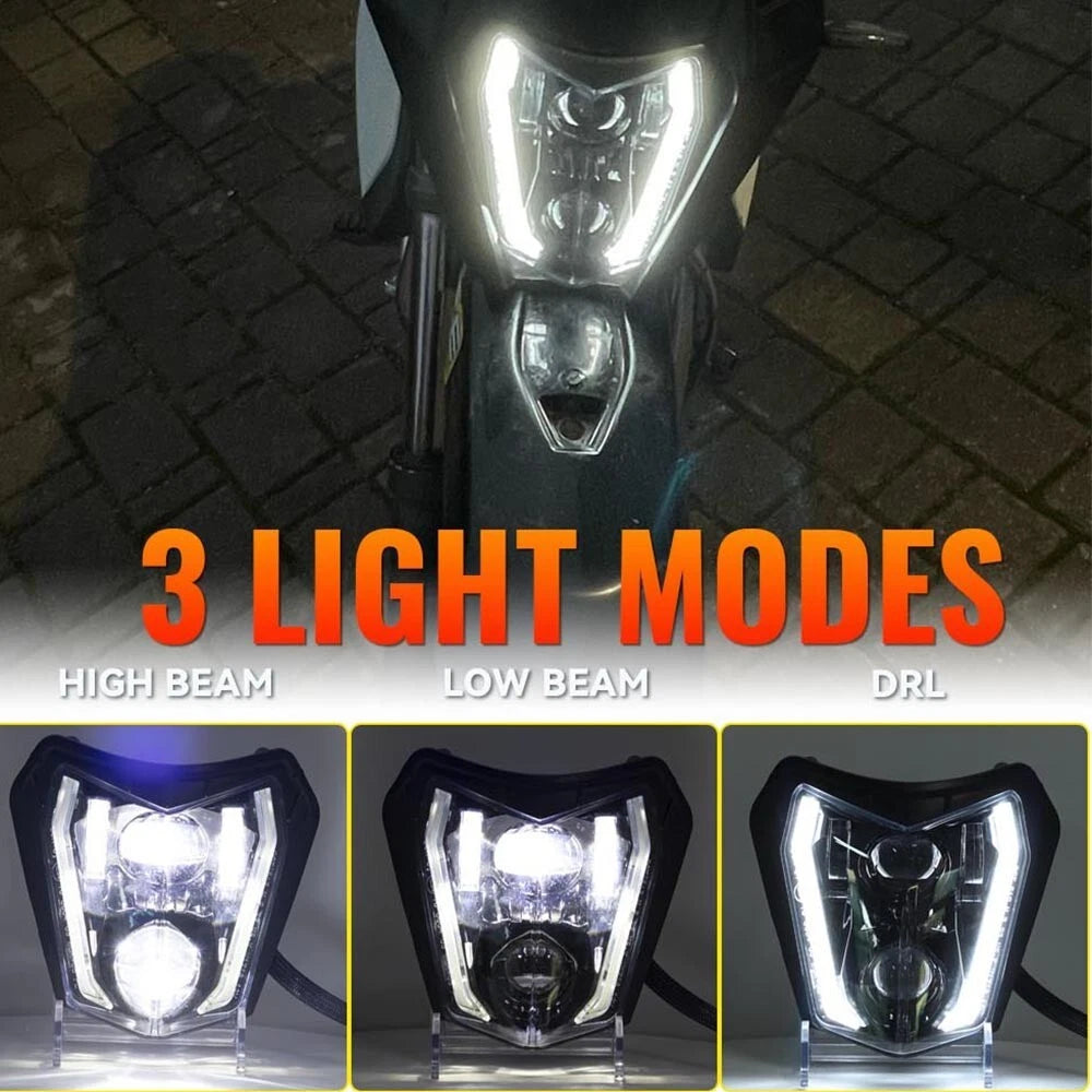 🔥Faro LED E24 Plug&Play – KTM EXC / XC-W 250–350 (2017–2021)🔥