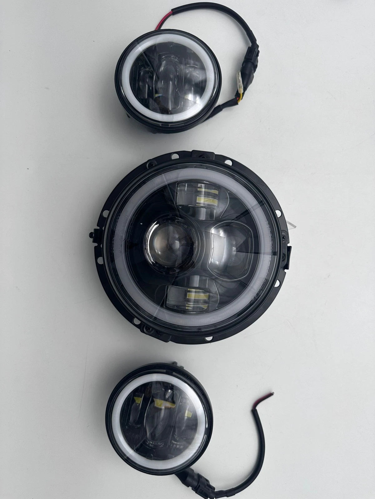 🔥3x Fari LED con DRL – Harley-Davidson Road King / Touring / Softail🔥