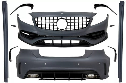 🤩Body Kit per Mercedes A W176 12-18 Facelift A45 Look Grille Gonne Paraurti🤩