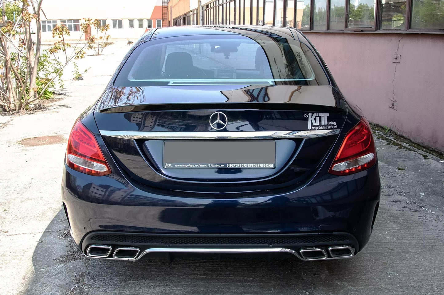 🤩Spoiler Tronco Bagagliaio per Mercedes Classe C W205 2014-2020 Nero Lucido🤩