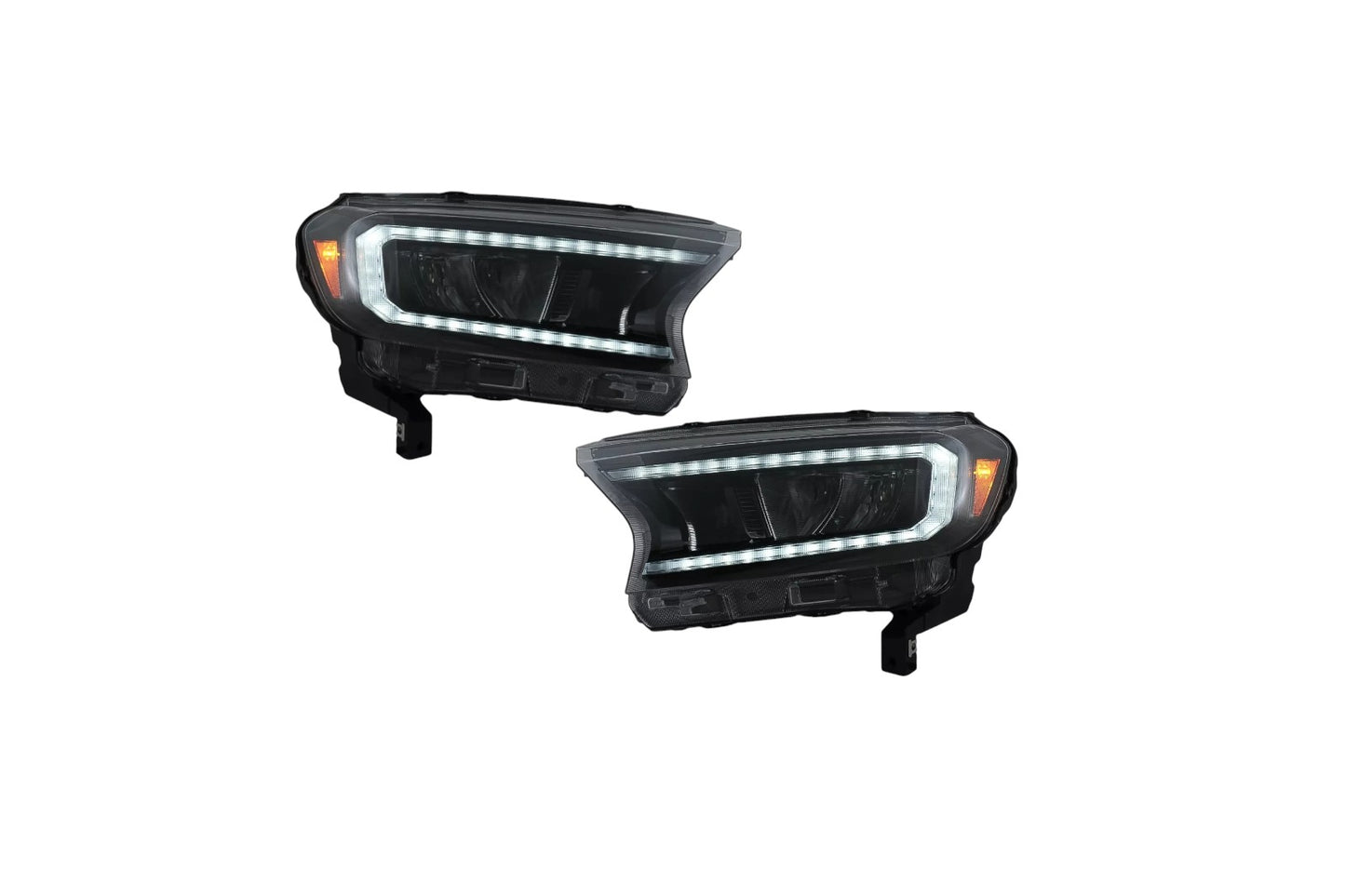 ✨LHD Fari Barra luminosa LED per Ford Ranger 15-20 Full Housing nero Dinamico✨