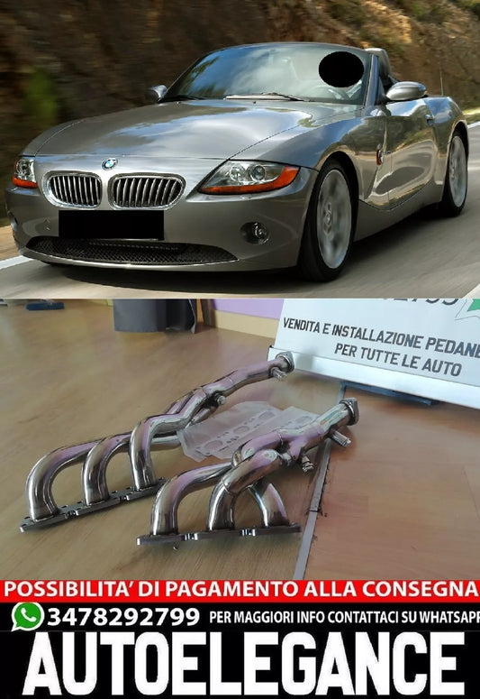 Collettore di scarico in acciaio inox adatto per BMW Z4 E85 2.2i 2.5i 3.0i 02-05