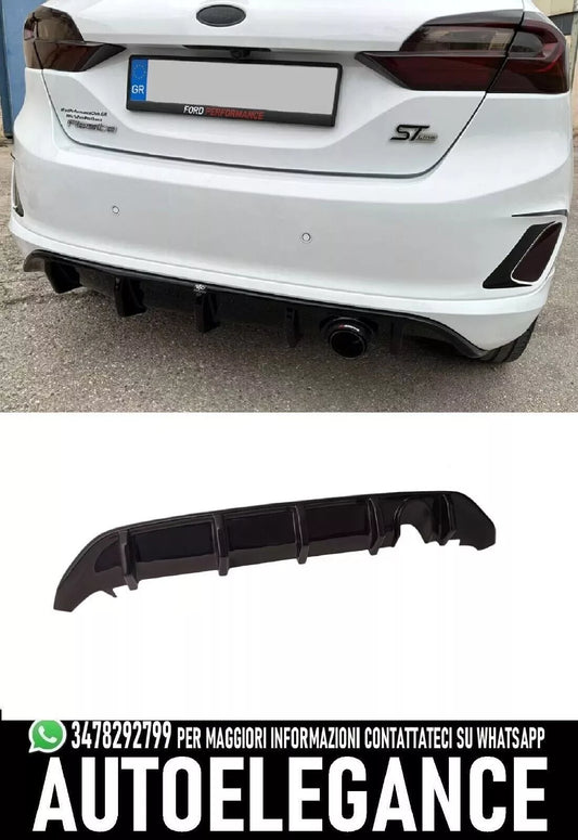 Difusor trasero apto para Ford Fiesta Mk8 ST-Line (2017-)