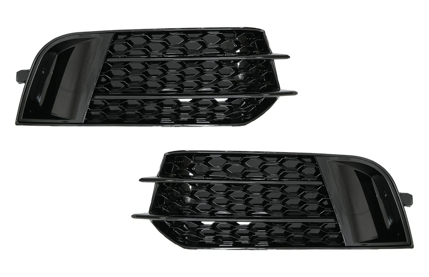 🤩Lato griglie Coperture fendinebbia per Audi A1 8X 2010-2015 RS1 Look Nero🤩