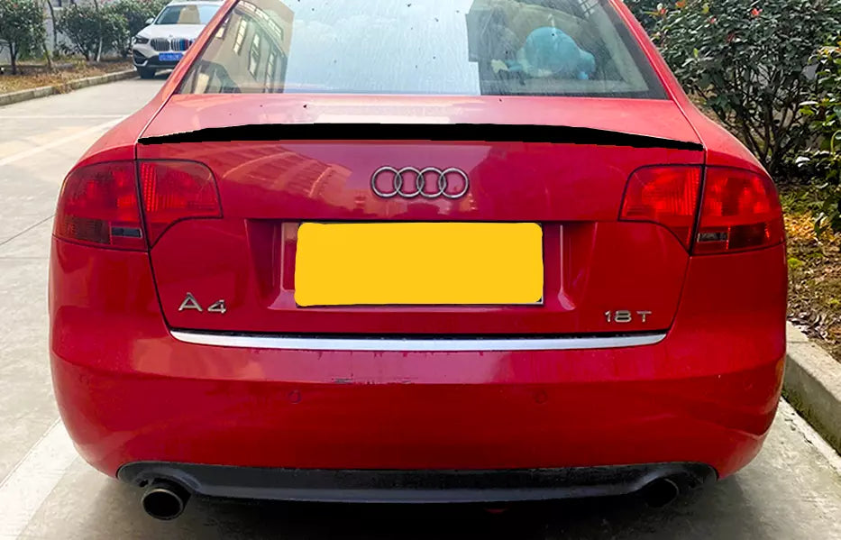 Gloss Black Rear Spoiler suitable for Audi A4 S4 RS4 B7 Sedan 