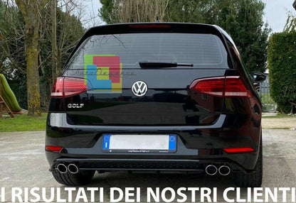 0348 VW GOLF 7.5 2016-2019 DIFFUSORE POSTERIORE SOTTO PARAURTI ABS LOOK RLINE R
