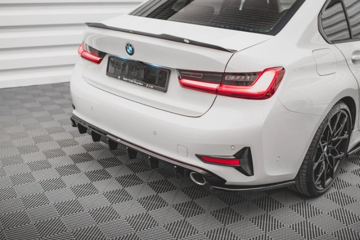 💫Street+ Diffusore Posteriore adatto per BMW Serie 3 G20 / G21 Nero Lucido💫