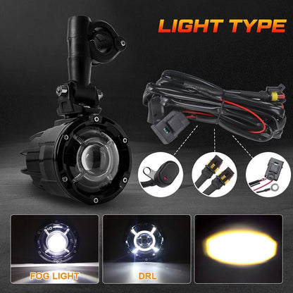 🔥Coppia Luci Ausiliarie LED – BMW GS1200 LC / ADV, F800, F700🔥