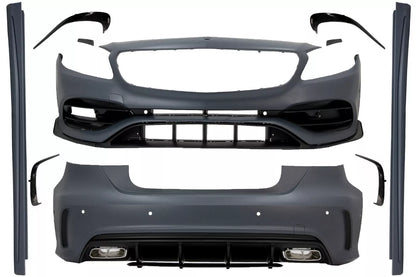 🤩Body Kit per Mercedes A W176 12-18 Facelift A45 Look Grille Gonne Paraurti🤩