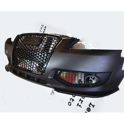 PARAURTI ANTERIORE SPORTIVO PER AUDI A3 8P 2004-2008 LOOK RS3 NIDO D'APE IN ABS