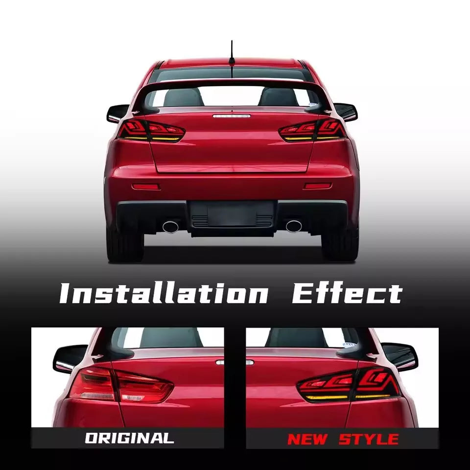 🔥Coppia Fanali Posteriori LED – Mitsubishi Lancer EVO X (2008–2021)🔥