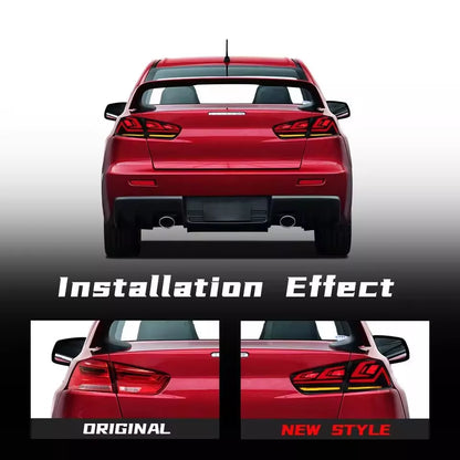 🔥Coppia Fanali Posteriori LED – Mitsubishi Lancer EVO X (2008–2021)🔥