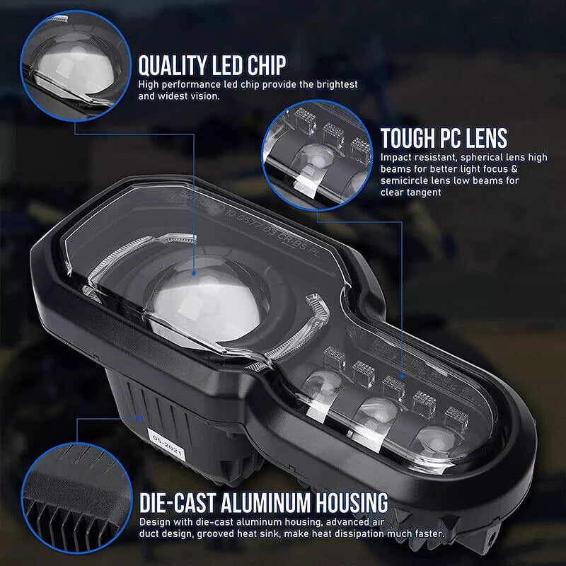🔥Faro Anteriore Per BMW 2008-2016 F650GS 2011-2018 F700GS LED Headlight DRL🔥