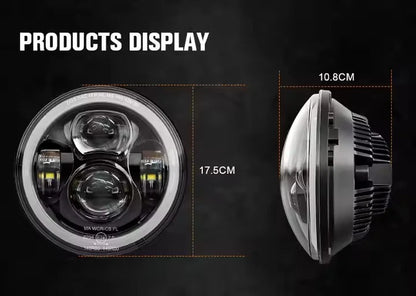 🔥Coppia Fari LED 7" – Hummer H1 / H2 – Land Rover Defender🔥