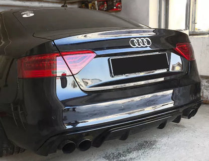 DIFFUSORE ADATTO PER  AUDI A5 SPORTBACK 8TA S-LINE (FACELIFT 2012-16)