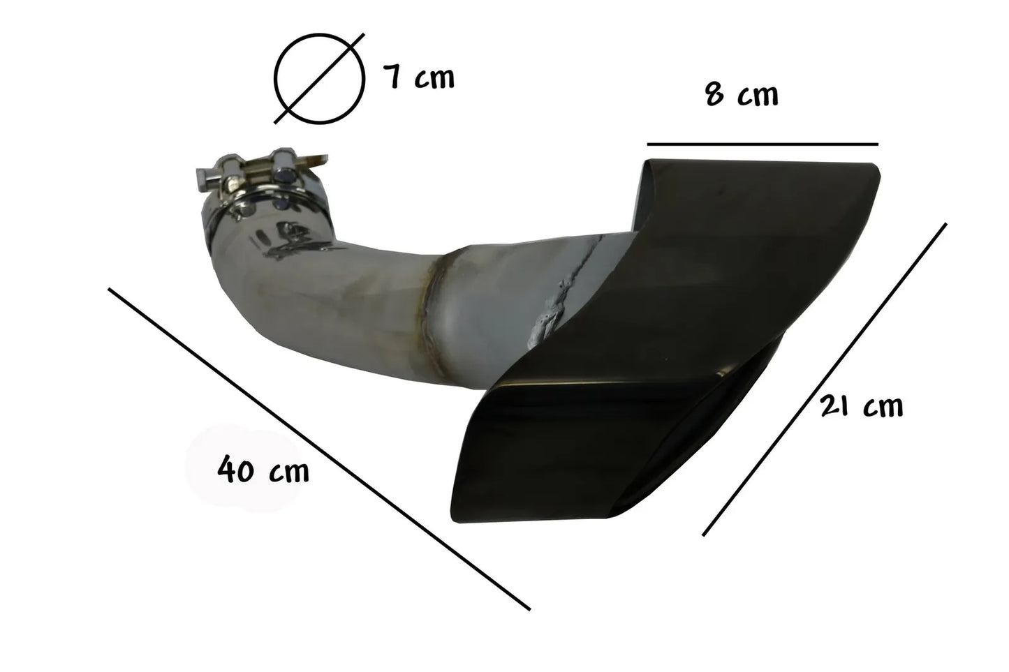 ✨Sistema punte silenziatore per BMW X6 E71 2008-2014 V8 design nero-✨