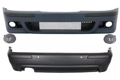 ⭐Bodykit for BMW E39 5er 95-03 M5 Look with Chrome Fog Lights⭐ 