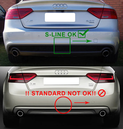 🌻DIFFUSORE ADATTO PER AUDI A5 SPORTBACK 8TA S-LINE (FACELIFT 2012-16)🌻