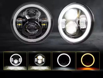 🔥Coppia Fari LED 7" – Hummer H1 / H2 – Land Rover Defender🔥