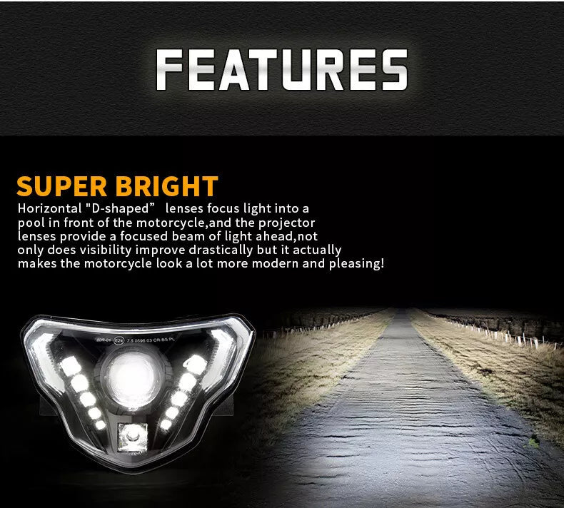 🔥Faro LED E24 DRL + Angel Eye – BMW G310GS / G310R🔥