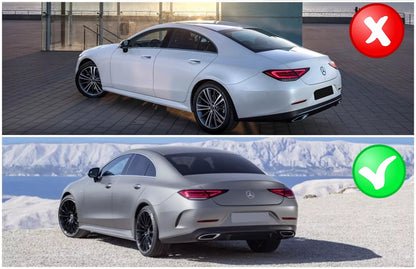 Diffusore per Mercedes Classe CLS C257 18+ Scarico Cromo CLS53 Design