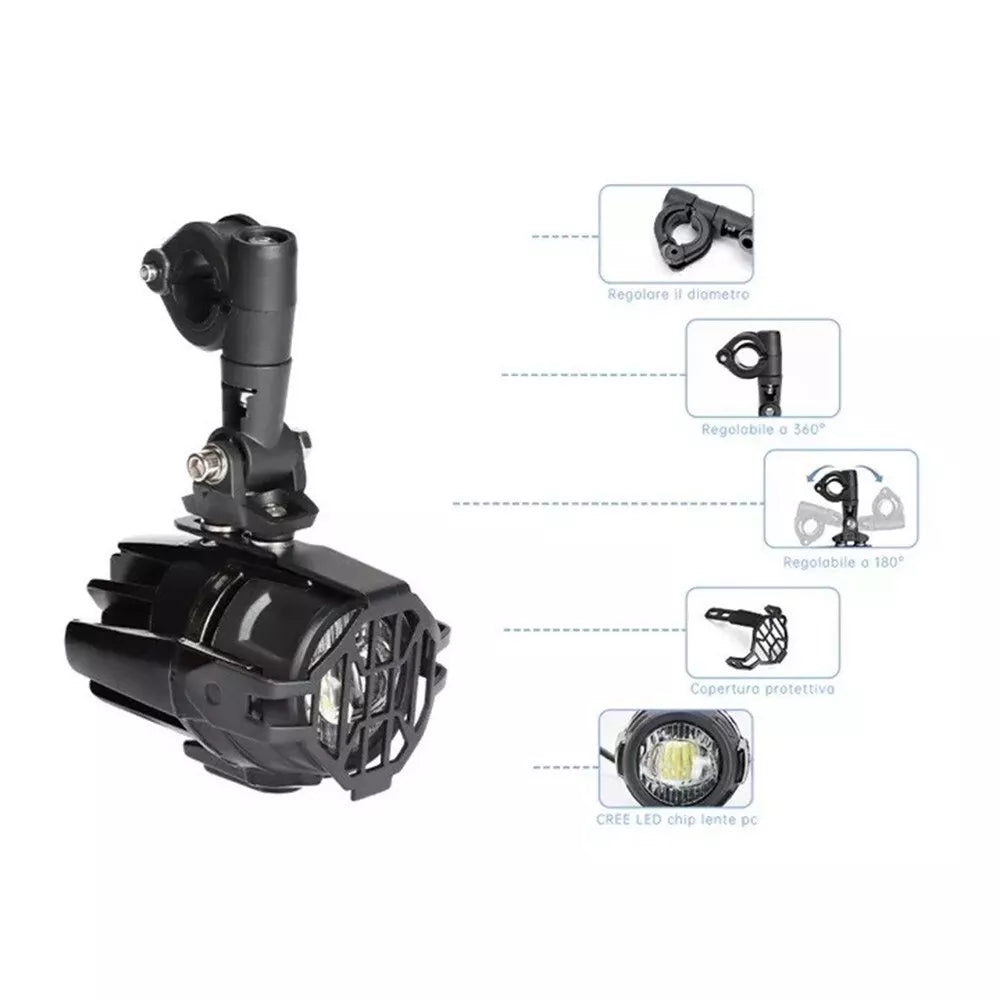 🔥Coppia Faretti LED 40W – BMW GS1200 LC / ADV – F800 / F700🔥