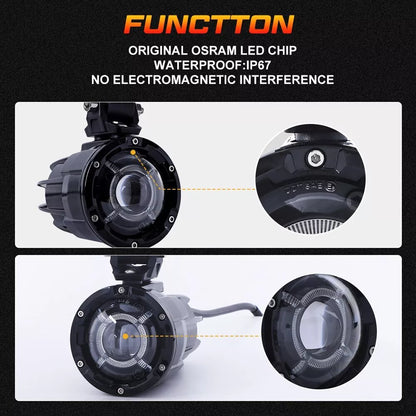 🔥Coppia Luci Ausiliarie LED – BMW GS1200 LC / ADV, F800, F700🔥