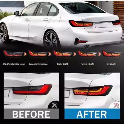 🔥Fanale Posteriore LED con Avvio Animato – BMW Serie 3 G20 / M3 (2019–2022)🔥