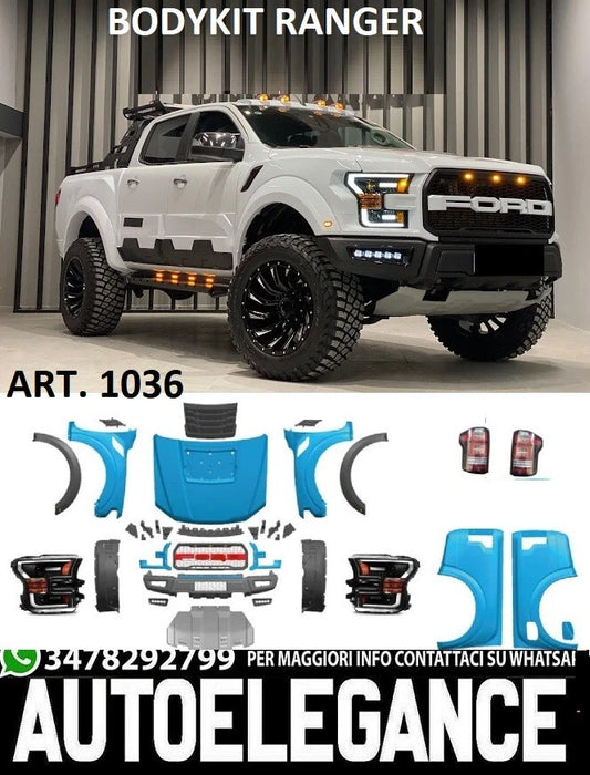 Kit carrozzeria Ford Ranger T6 2015-2021 Fari Cofano Griglia Paraurti