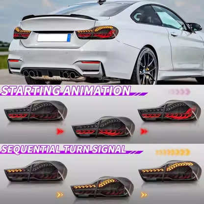 🔥Coppia Fanali Posteriori LED Fumé – BMW Serie 4 & M4 (2014–2020)🔥