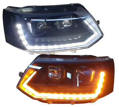 Fari per VW T5 GP Bus 09-15 Facelift Frecce Led Dinamiche Sonar