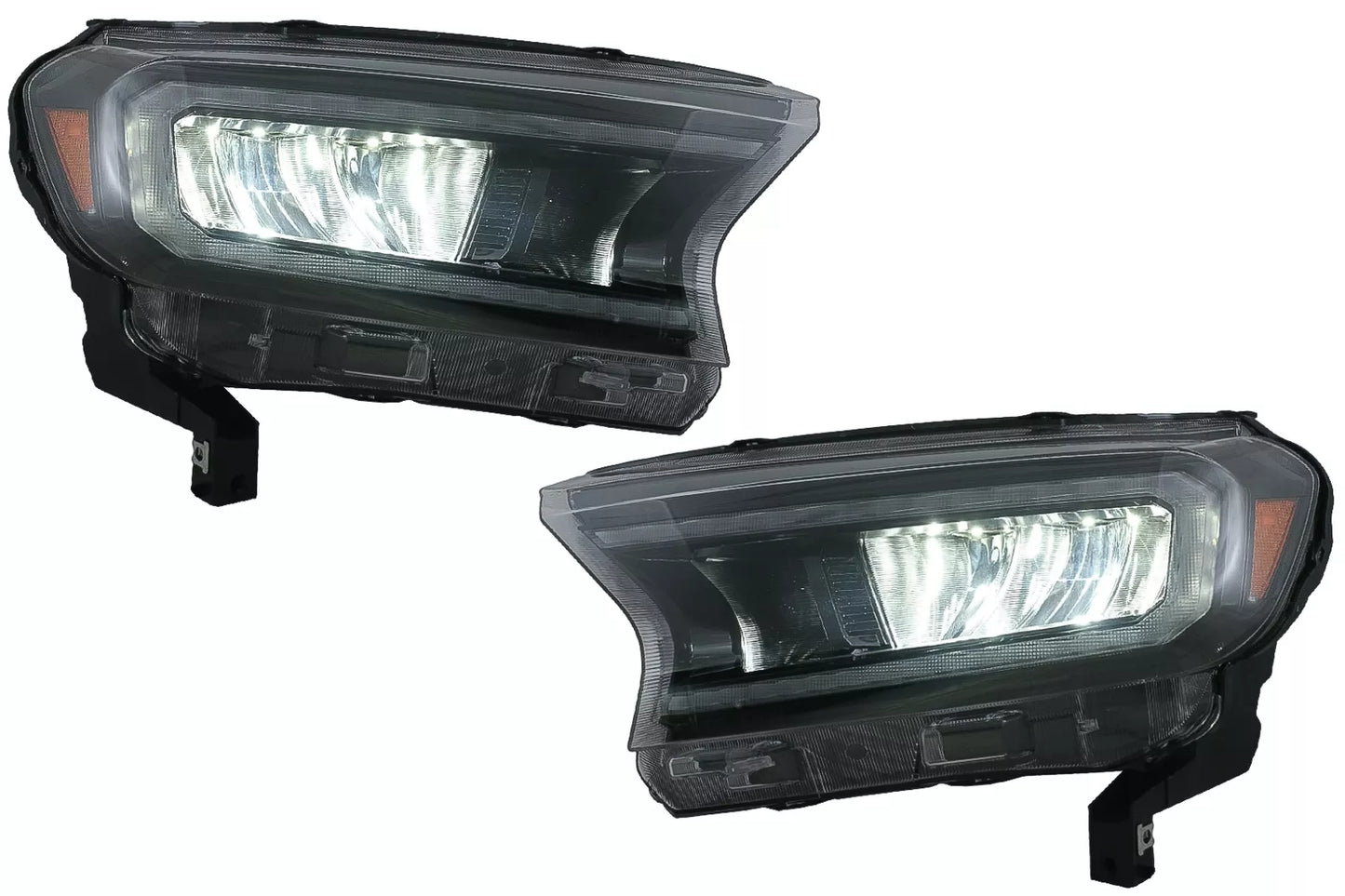 ✨LHD Fari Barra luminosa LED per Ford Ranger 15-20 Full Housing nero Dinamico✨