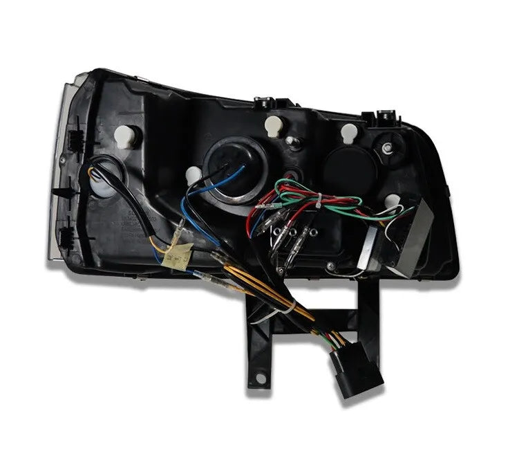 Fari TFL nero con frecce dinamiche adatti per VW T5 Bus 03-09