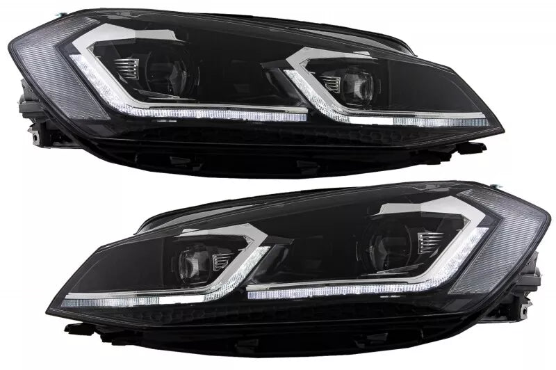 😍Griglia per VW Golf 7.5 Facelift 2017+ GTI Look RHD Fari LED Luci Dinamiche😍