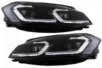 😍Griglia per VW Golf 7.5 Facelift 2017+ GTI Look RHD Fari LED Luci Dinamiche😍
