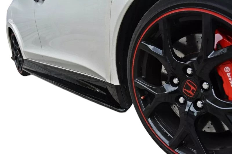 ✨MINIGONNE LATERALI  design nero lucido per Honda Civic Mk9 tipo R (Fk2)✨